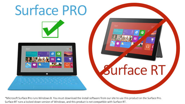 compatible with Surface Pro, not Surface RT