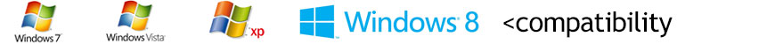 compatible with windows xp, vista, windows 7, 8